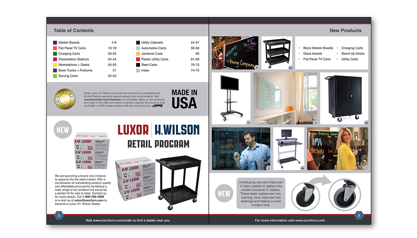 Luxor Catalog Page Layout A