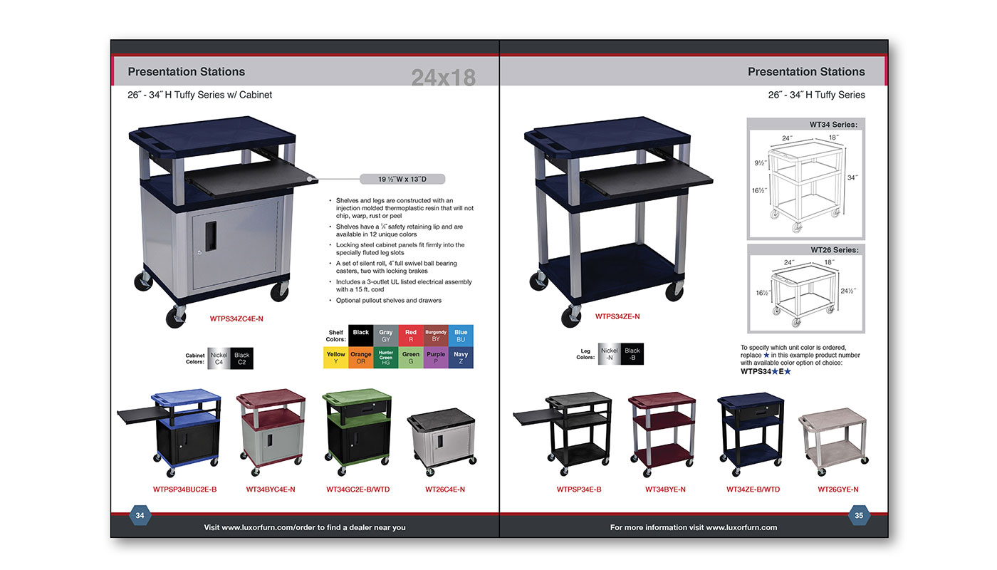 Luxor Catalog Page Layout C