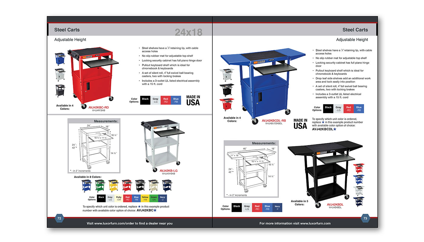 Luxor Catalog Page Layout D